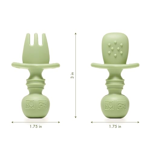 Tooshka Baby Utensil Set 6pcs - BLW Friendly Silicone BPA Free