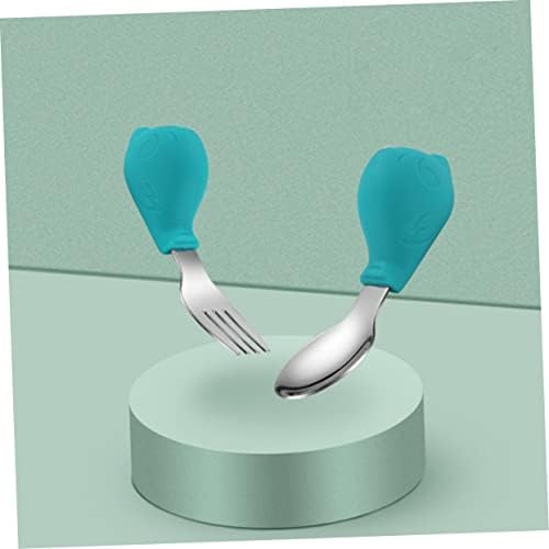 Luxshiny 2PCS Bird Themed Flatware Set for Baby Training
