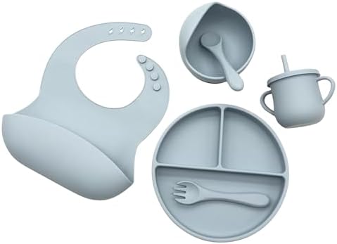 Premium Baby Dinnerware Set with Sippy Cup and Utensils