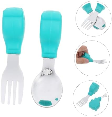 Baby Training Fork and Spoon Set for Home Dining