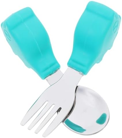 Healeved Silicone Stainless Steel Flatware Set for Kids
