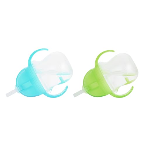Munchkin Any Angle Weighted Straw Cup Set 2 Count BlueGreen