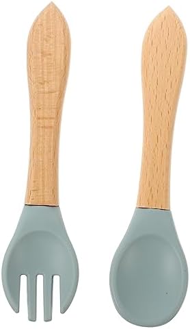 Adorable Fork and Spoon Set for Baby Weaning