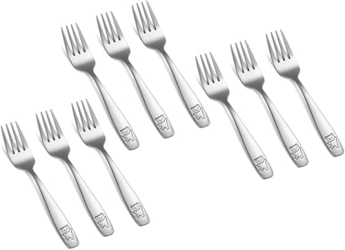 Obeoby 9 Piece Stainless Steel Fork Set