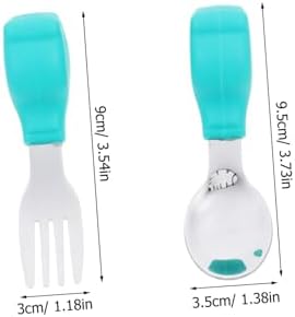 Healeved Silicone Stainless Steel Flatware Set for Kids