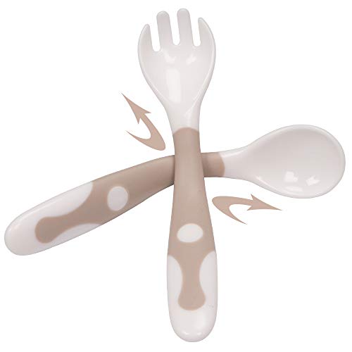 Baby Utensils Spoon Fork Set with Travel Safe Case 1