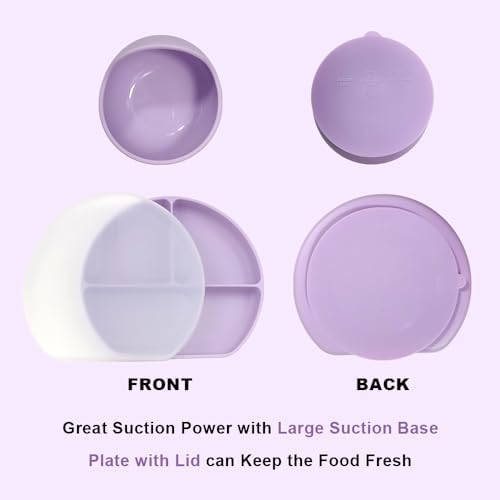 BY FOREV Silicone Baby Feeding Set with Sippy Cup and Bib
