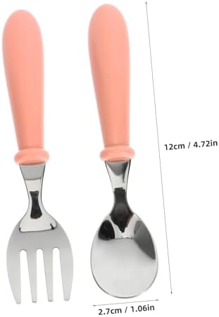4Pcs Reusable Forks and Spoons Set for Mealtime