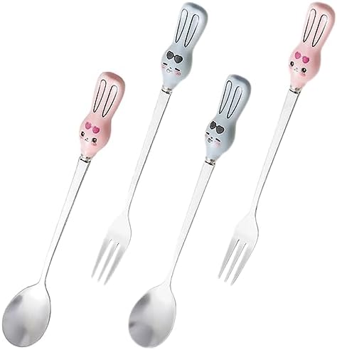 Garneck Cartoon Spoon and Fork Set