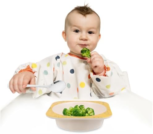 PLAFOPE Baby Utensil Set with Bear Design Handles
