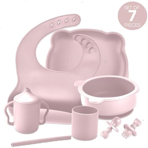 Childlike Behavior Weaning Set of 7 - Safe Silicone Feeding Essentials