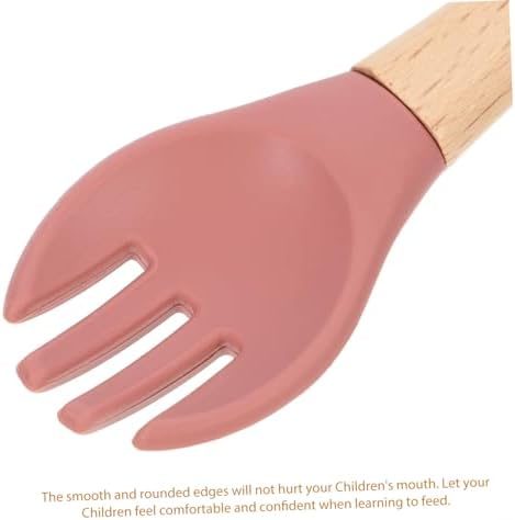 Hohopeti Baby Fork and Spoon Set with Handle