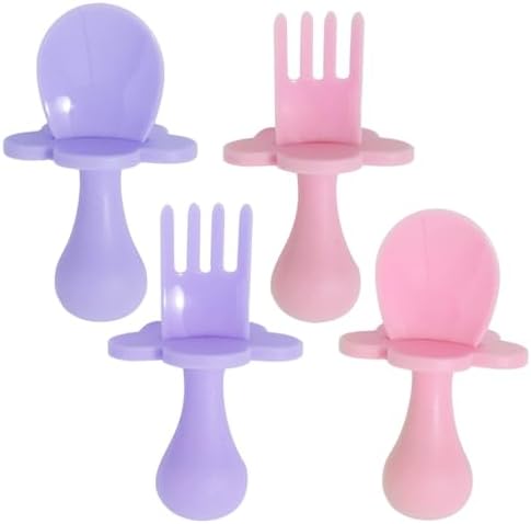 Grabease 2 Pack Baby Spoons Forks BPA-Free