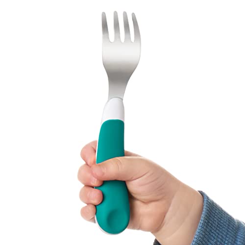 OXO Tot On-The-Go Fork and Spoon Set Teal