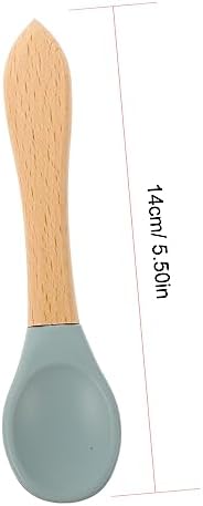SHOWERORO Fork and Spoon Set for Safe Baby Feeding