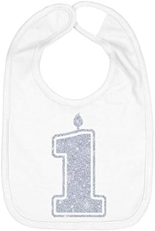 Aidens Corner Handmade First Birthday Bibs Silver Gold