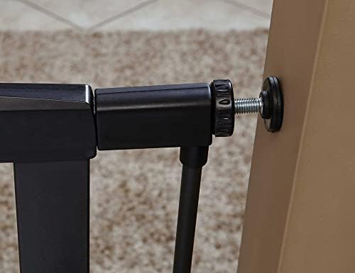 MidWest Homes for Pets 39 Tall Walk-Through Steel Pet Gate Graphite