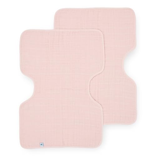 Little Unicorn Burp Cloth 2 Pack Light Pink