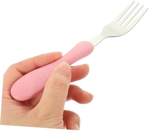 VOSAREA 4pc Baby Silicone Handle Flatware Set