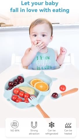 Premium Soft Silicone Animal Print Feeding Set 9 Piece
