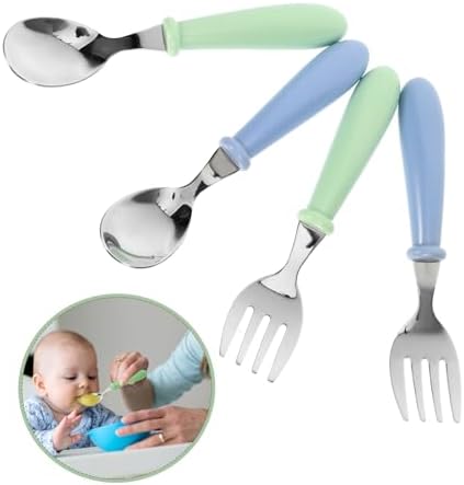 Hemoton 4Pcs Flatware Set for Baby Feeding