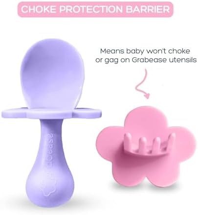 Grabease 2 Pack Baby Spoons Forks BPA-Free