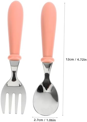 SECFOU 4Pcs Baby Utensils Set for Little Hands
