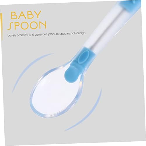 RORPOIR 2PCS Soft Spoons for Self Feeding and Durable Cutlery Set