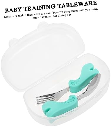 Beatifufu Dinosaur Cutlery Set for Baby Feeding