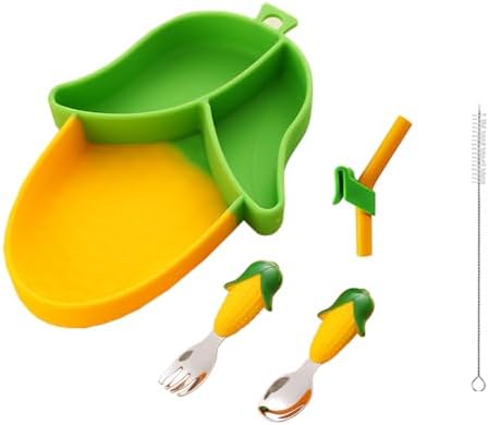Owlgift Corn Theme Baby Feeding Set 5 Piece