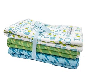 I Heart Art and Baby Random Print Burping Cloth Set 1