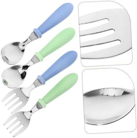 ifundom 4Pcs Stainless Steel Utensils Set for Babies