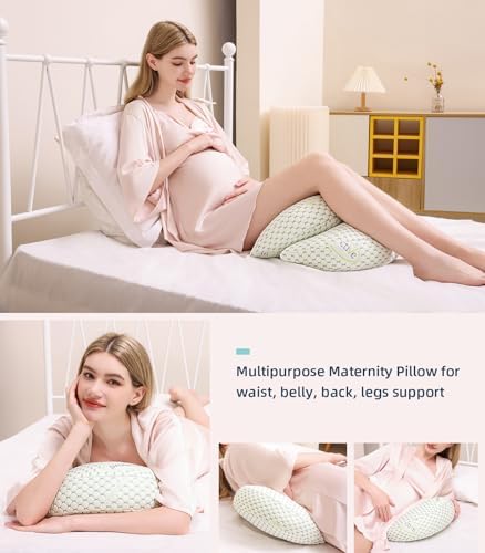 Oternal Pregnancy Pillow Side Sleep Support for Belly and Hips