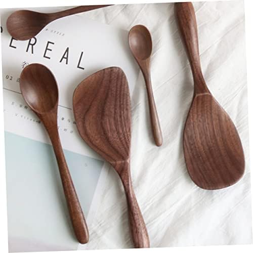 OKUMEYR Black Walnut Kitchen Utensils Set for Kids