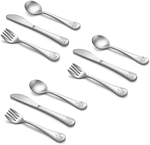 LIANYU 9-Piece Toddler Utensils Set Dishwasher Safe