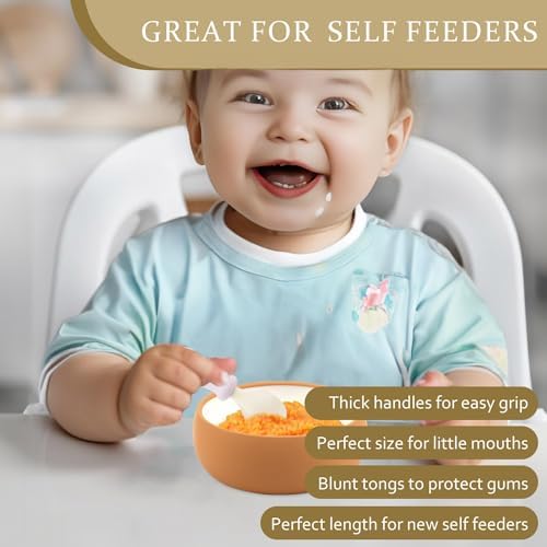 6Pcs Toddler Utensils - Stainless Steel with Soft Silicone Handles 1