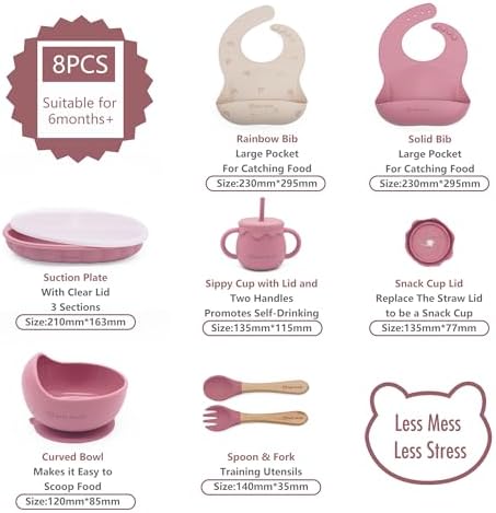 Baby Bearz 8-Piece Feeding Set for 6 Months Baby