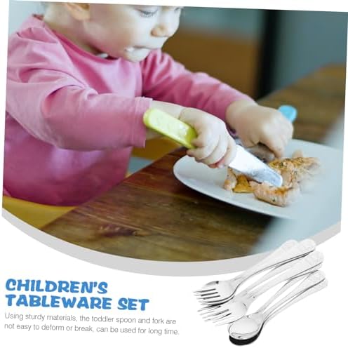 FUNOMOCYA Bear Pattern Utensil Set for Easy Feeding