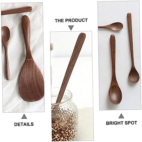 OKUMEYR Black Walnut Kitchen Utensils Set for Kids