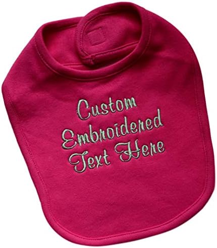 Funny Girl Designs Personalized Baby Bib with Custom Text