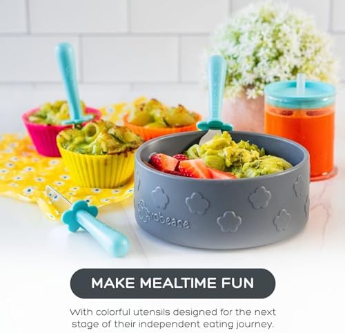Grabease Toddler Silverware Set for Independent Eating