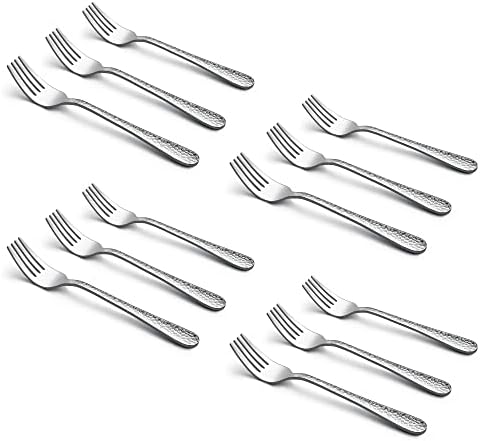 LIANYU 12-Piece Stainless Steel Kids Fork Set