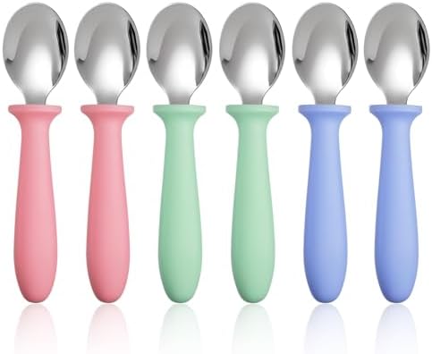 Pimoys 6-Piece Toddler Spoons BPA Free Set