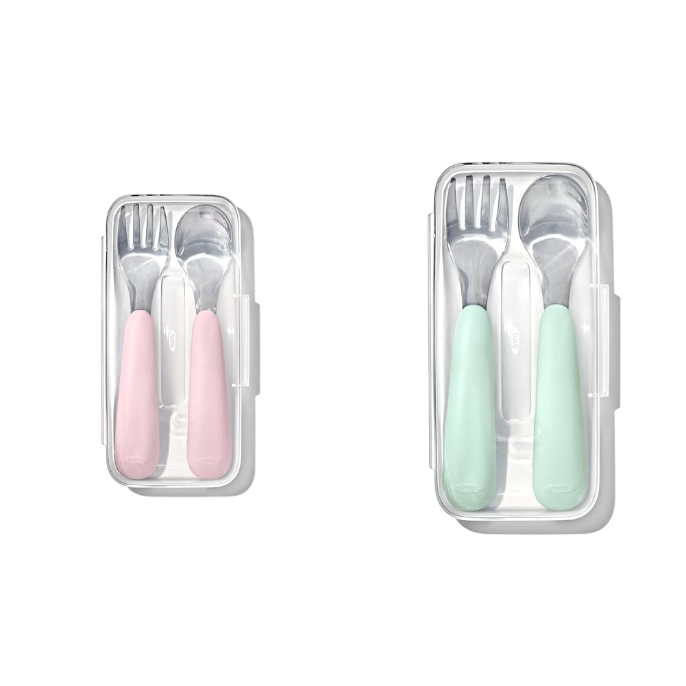 OXO Tot On-The-Go Fork and Spoon Set 1