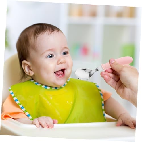 NAMOARLY Baby Self Feeding Spoon and Fork Set with Case