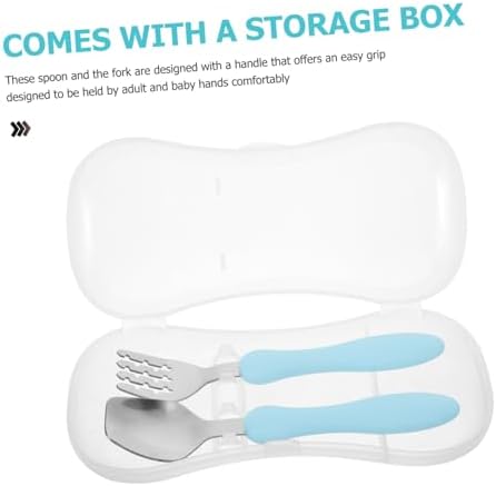 Beatifufu 3pcs Utensil Set for Baby Self Feeding