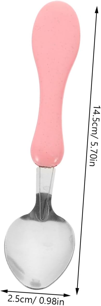 VINTORKY 4PCS Cartoon Silicone Handle Tableware Set