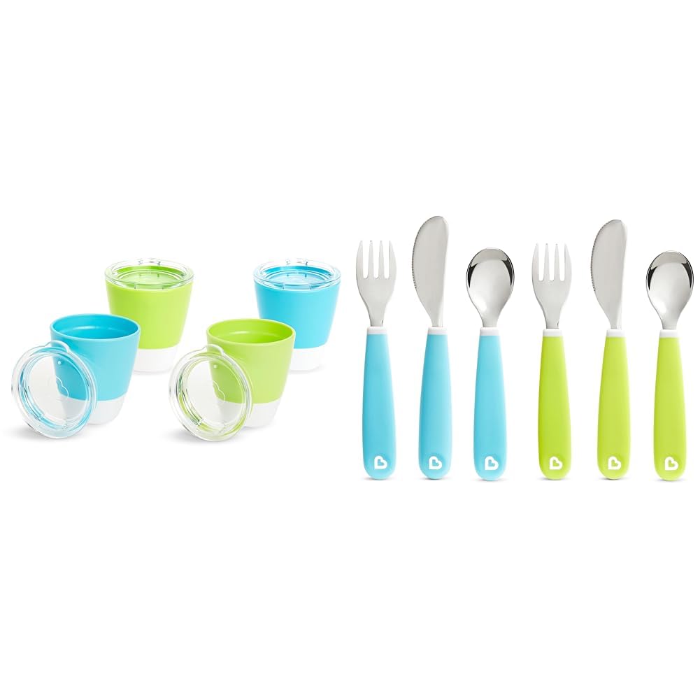 Munchkin Splash Open Toddler Cups Utensil Set