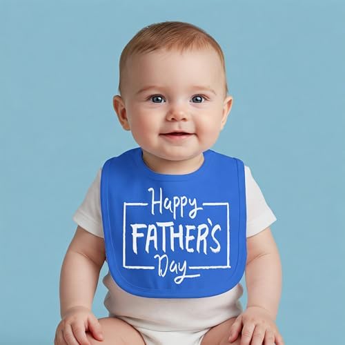 Aidens Corner Cute 1st Fathers Day Baby Bib