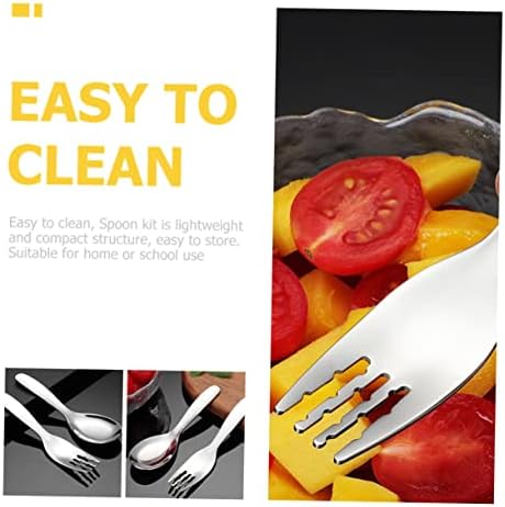 GARVALON 316 Stainless Steel Fork Spoon Set 2PCS